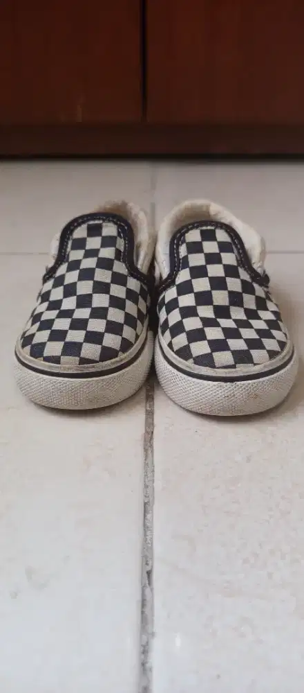 Sepatu toddler Vans Classic Slip-On Checkerboard