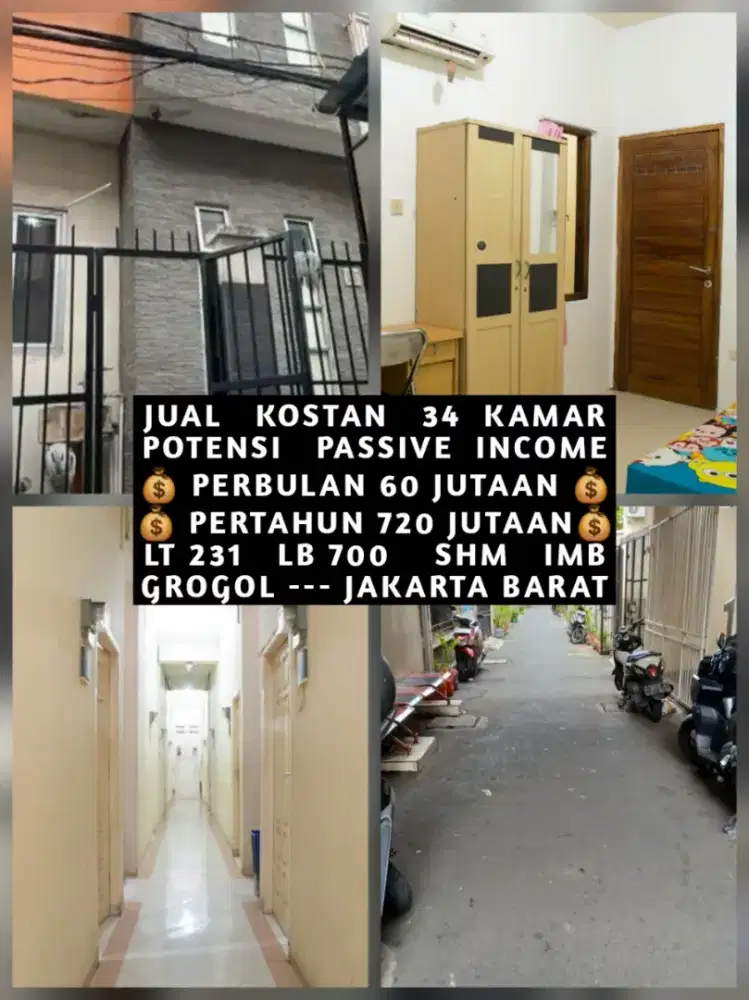 JUAL KOS KOST KOSAN KOSTAN DEKAT KAMPUS TRISAKTI GROGOL JAKARTA BARAT