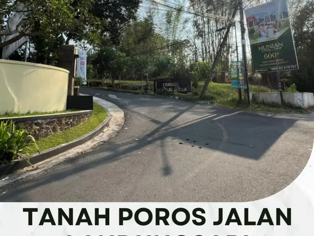 Tanah Pinggir Jalan Utama Landungsari  Cocok Usaha & Hunian