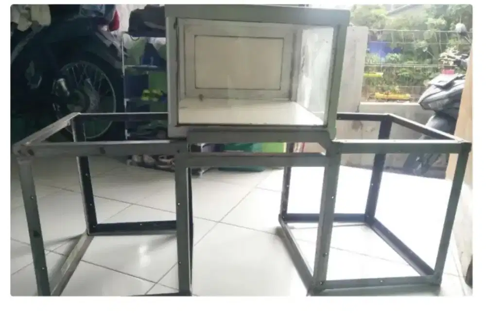 Rangka besi tebal buat gerobak