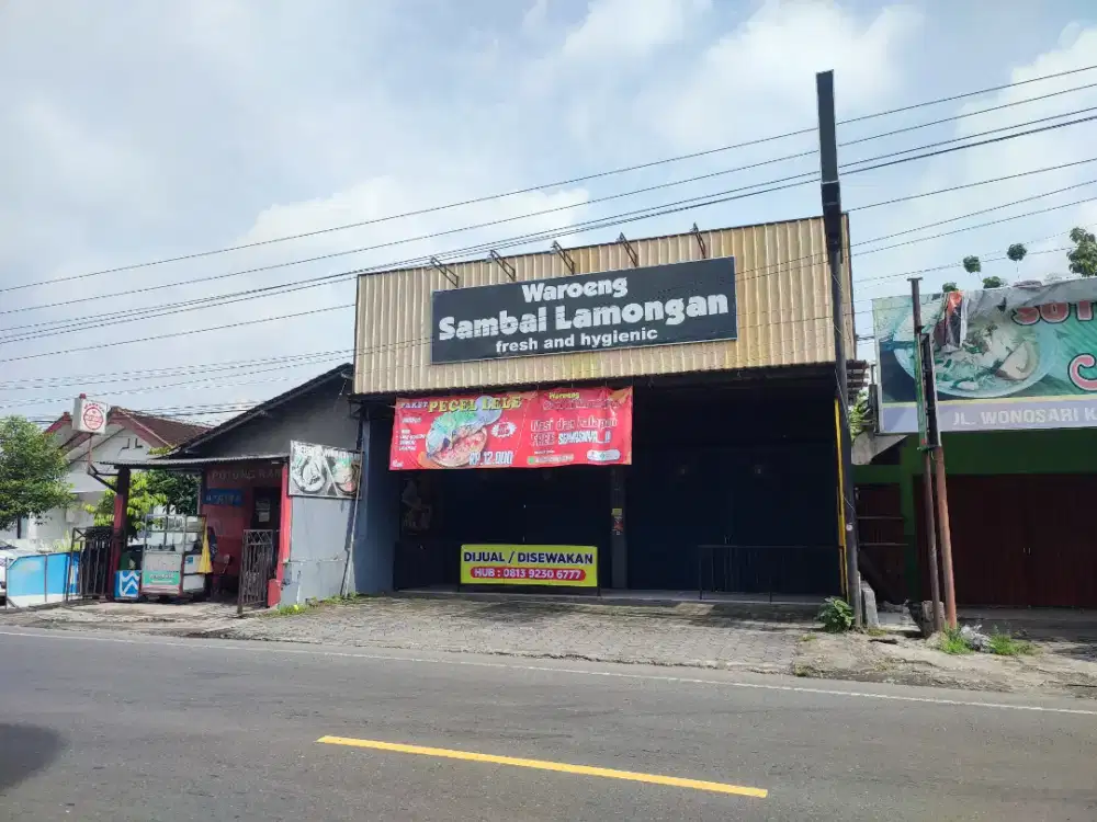 Disewakan Ruko Strategis Depan Kids Fun Jalan Wonosari Yogyakarta