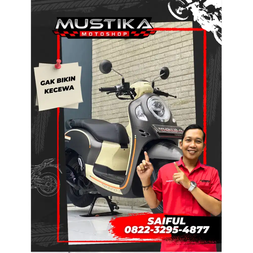 Perfect Condition!!Honda Scoopy 2023 N kota Dp1jt Murah Mulus-Mustika