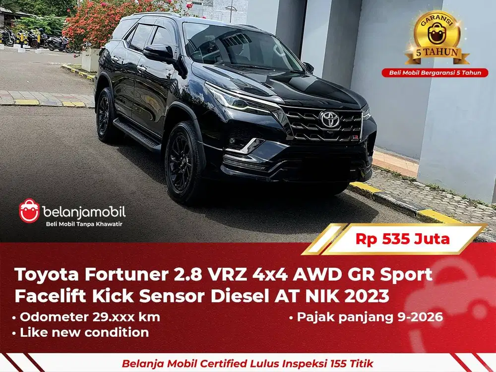 [ 4x4 ] Toyota Fortuner 2.8 VRZ AWD GR Sport Facelift Diesel 2023/2024