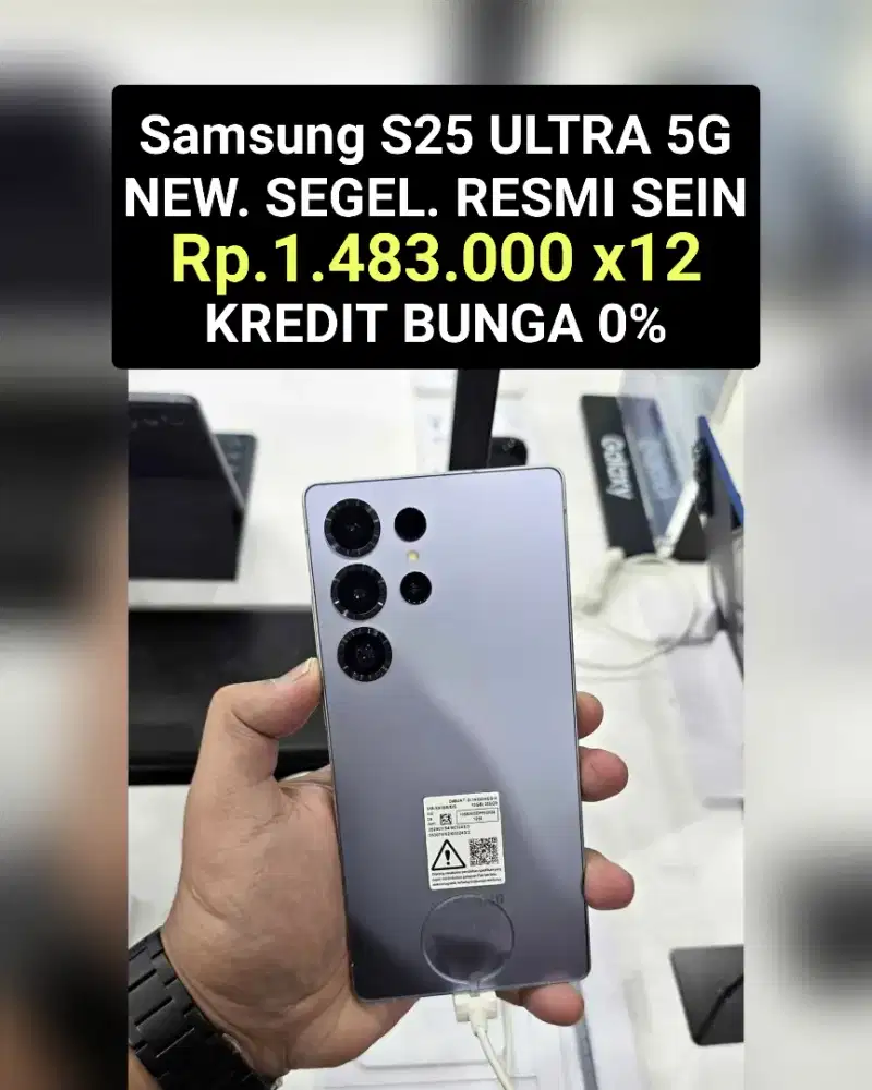 KREDIT Rp.1.483 x12. 
Samsung S25 Ultra 5G‼️ NEW,SEGEL,RESMI SEIN ‼️