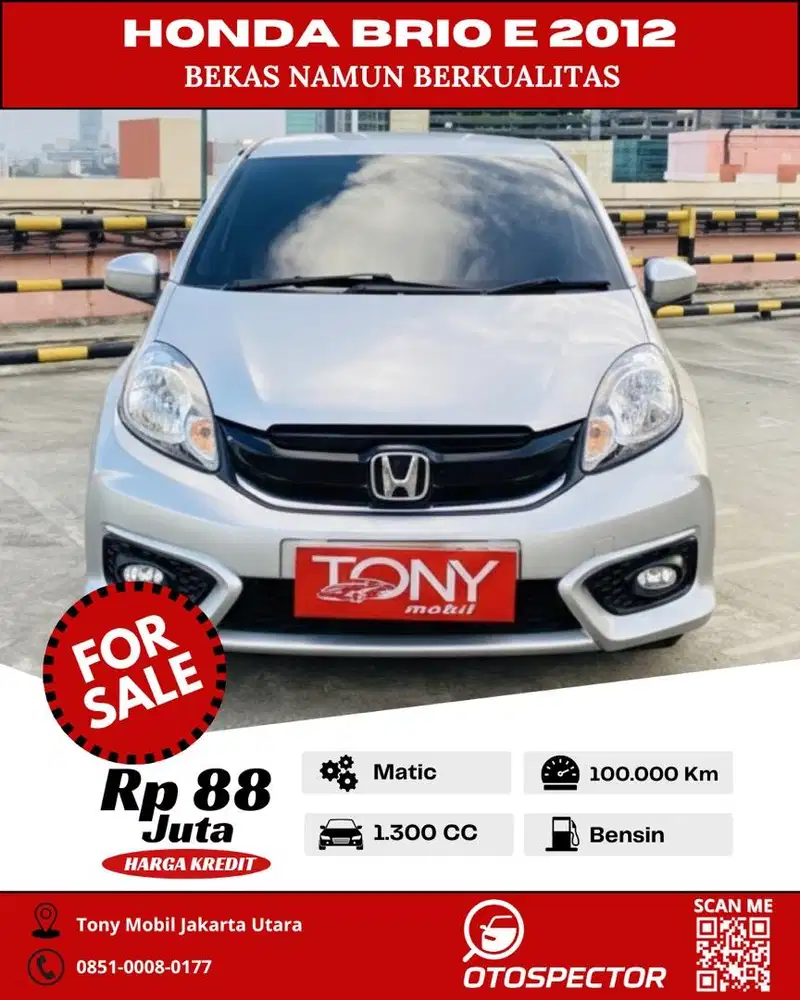 Honda Brio 1.3 E AT CBU 2012 Silver