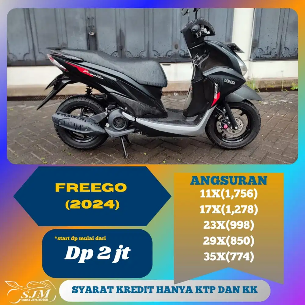 YAMAHA FREEGO 2024 CASH & KREDIT