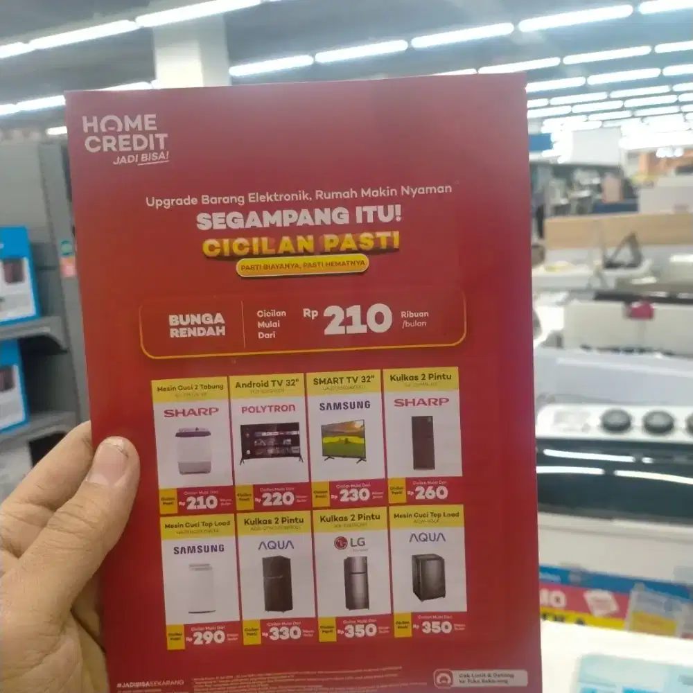 Upgrade barang impian rumah tangga anda bersama HOMECREDIT