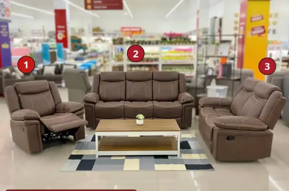 SOFA SET RECLINER PROMO