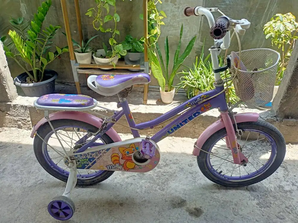 Sepeda Anak merk United warna Ungu
