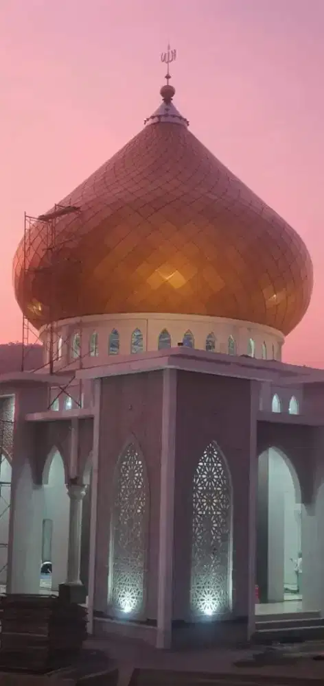 kubah masjid enamel