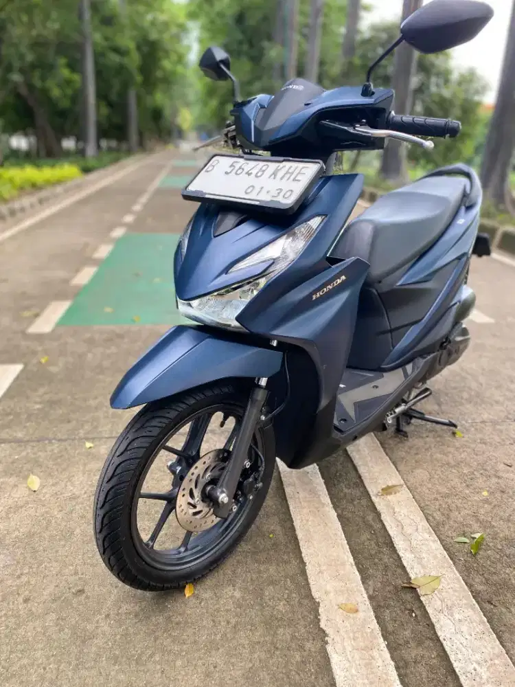 Beat Matic 2024 Keyless Warna Biru Ganteng Banget Siap Pakai