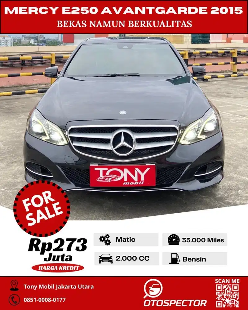 Mercedes Benz E250 Avantgarde 2.0 AT 2015 Hitam