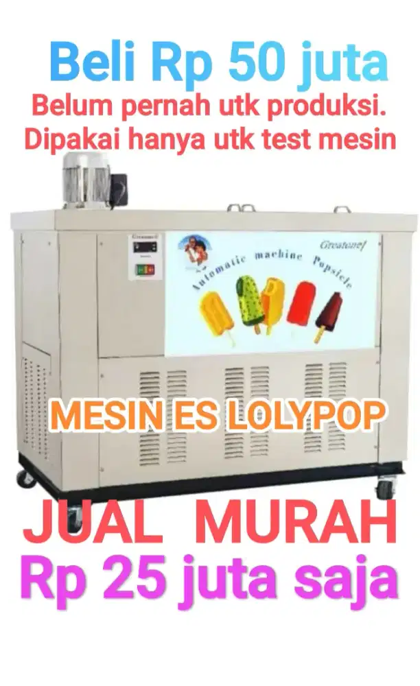 Mesin ice stick lolypop murah 99% baru
