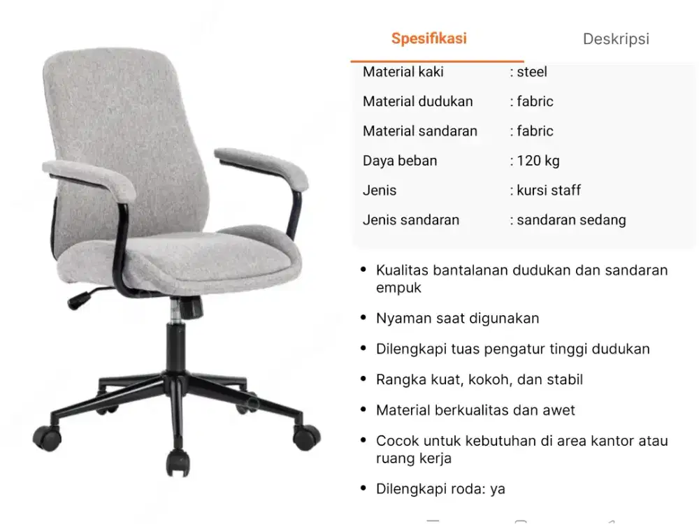 PROMO CUCI GUDANG KURSI KANTOR