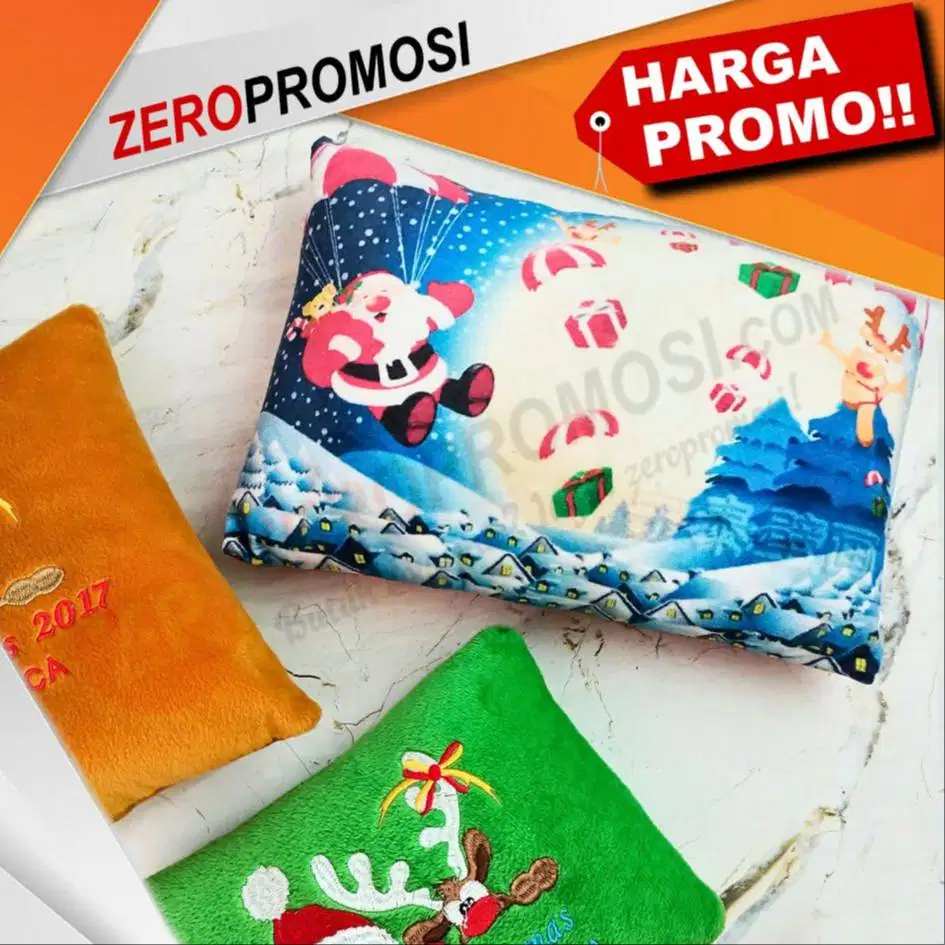 Souvenir Hari Natal Custom Bantal Christmas Kotak