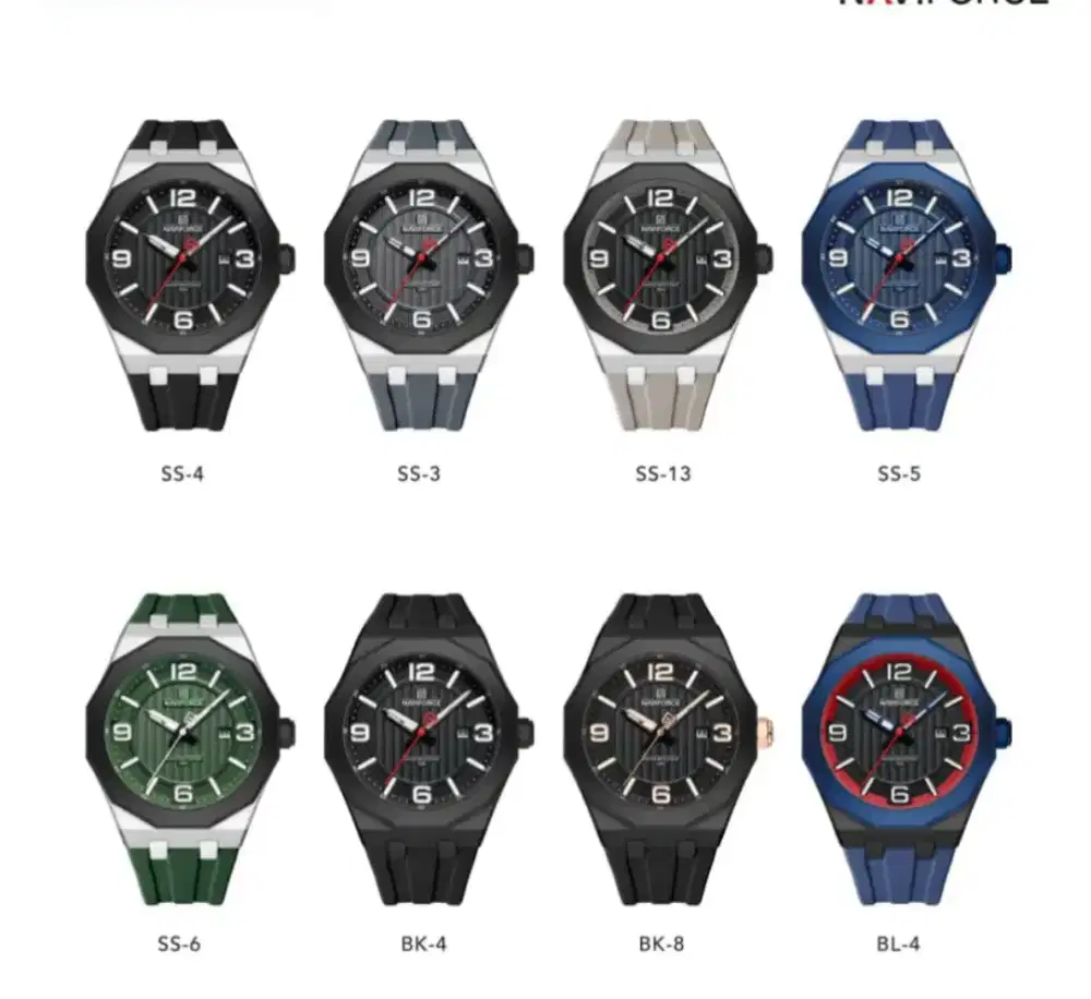 JAM TANGAN PRIA NAVIFORCE ANALOG GARANSI 1 TAHUN