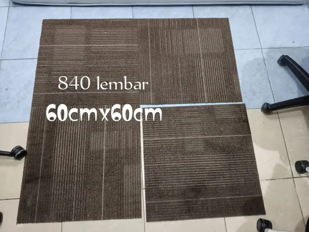 Karpet tile 60x60 cm second premium