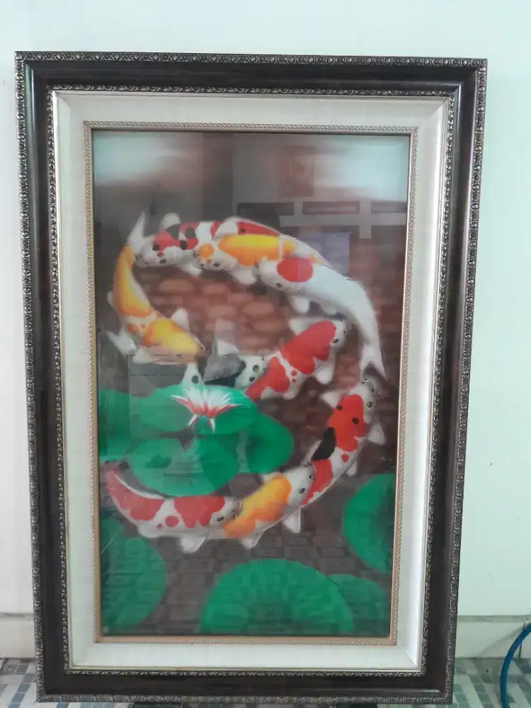 Jual lukisan bahan logam  kuningan