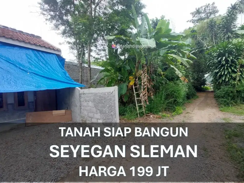 Tanah dekat Kota Jogja di Seyegan Sleman Jogja Siap Bangun