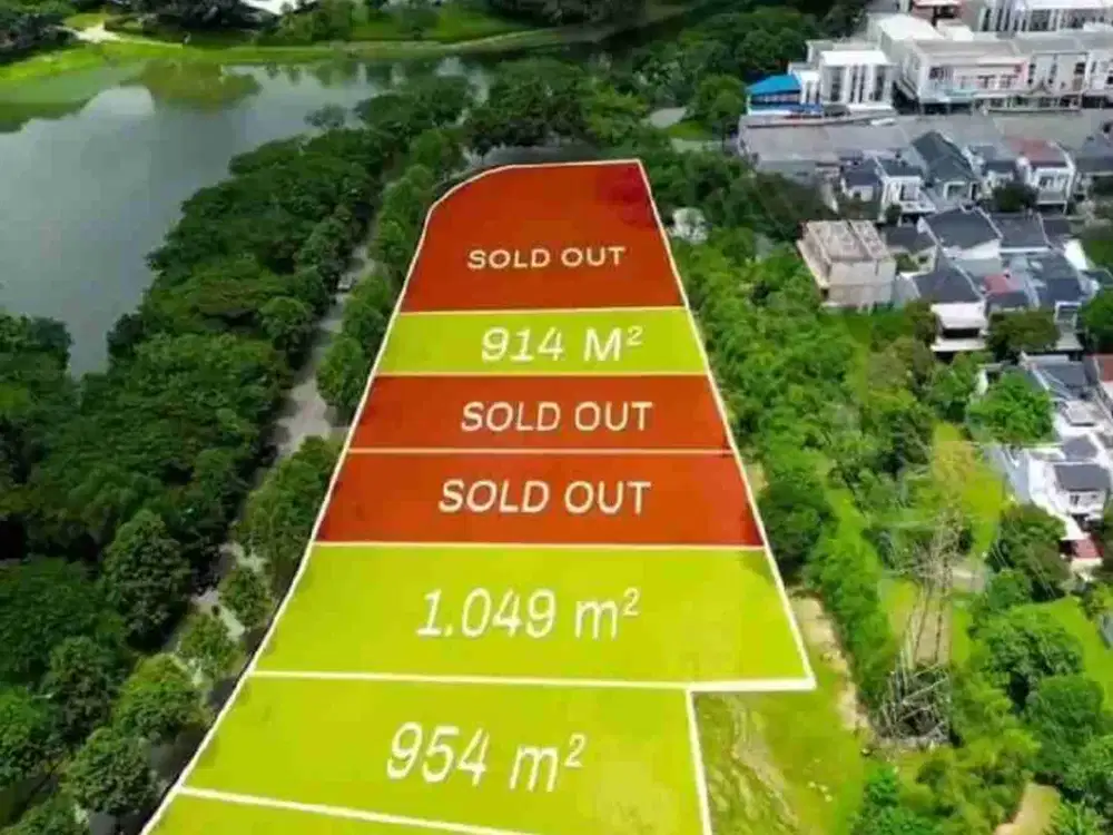 Di jual cepat Kavling dengan view Danau