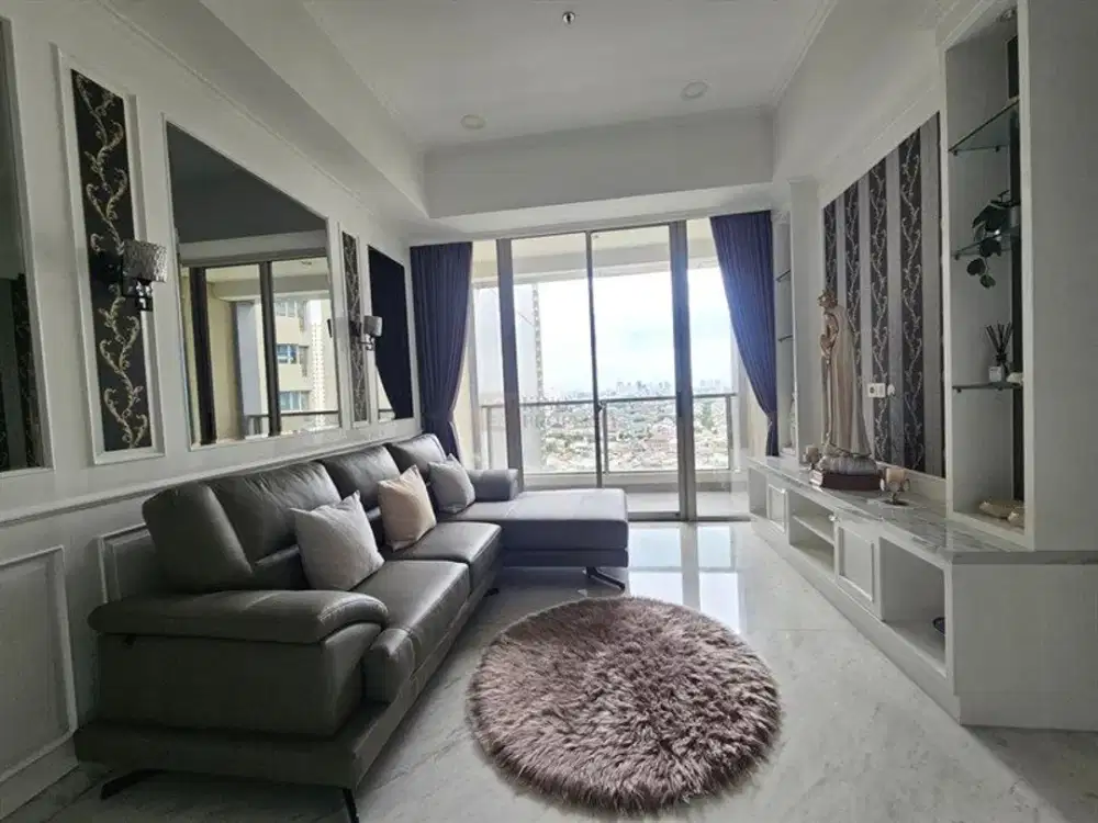 Fully Furnished Modern Scandinavian Luxury, Dijual 2BR Condominium Taman Anggrek Residences Tares TA Residence, Sebelah Mall Central Park & APL Tower
