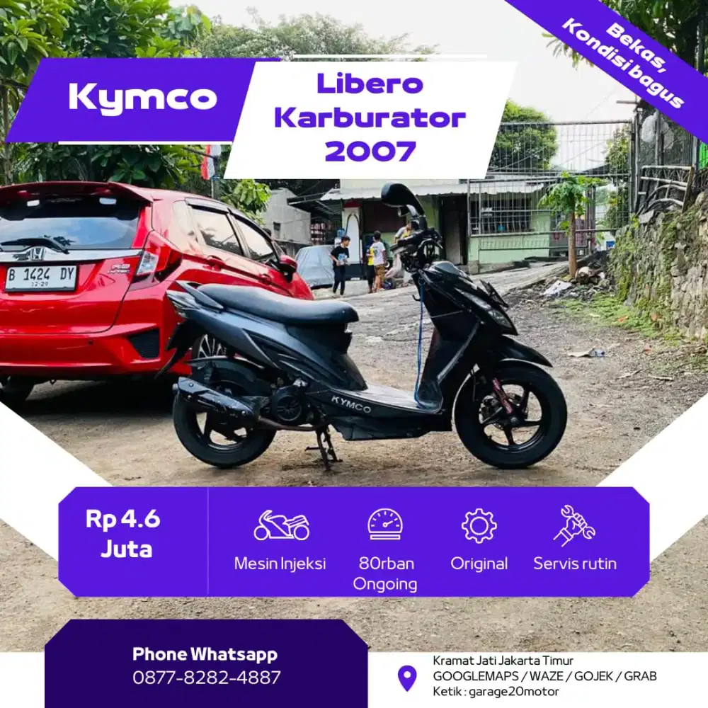 Kymco Libero karburator Tahun 2007
