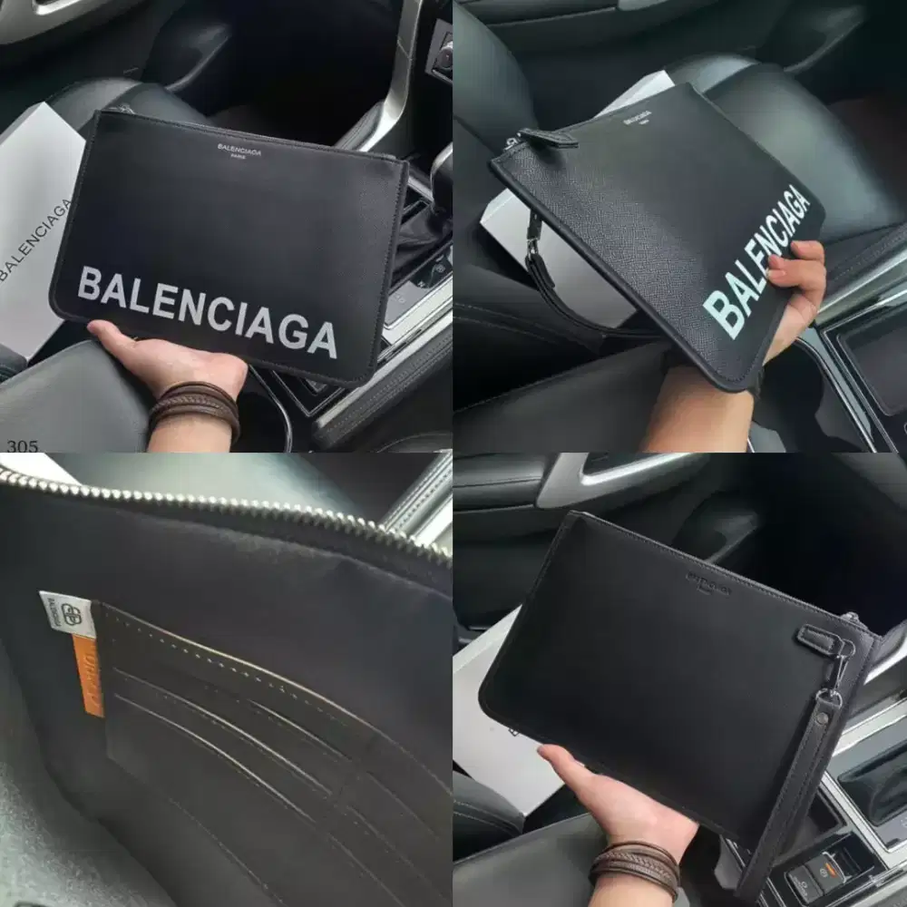 Clutch Balenciaga Pouch Handbag Pria