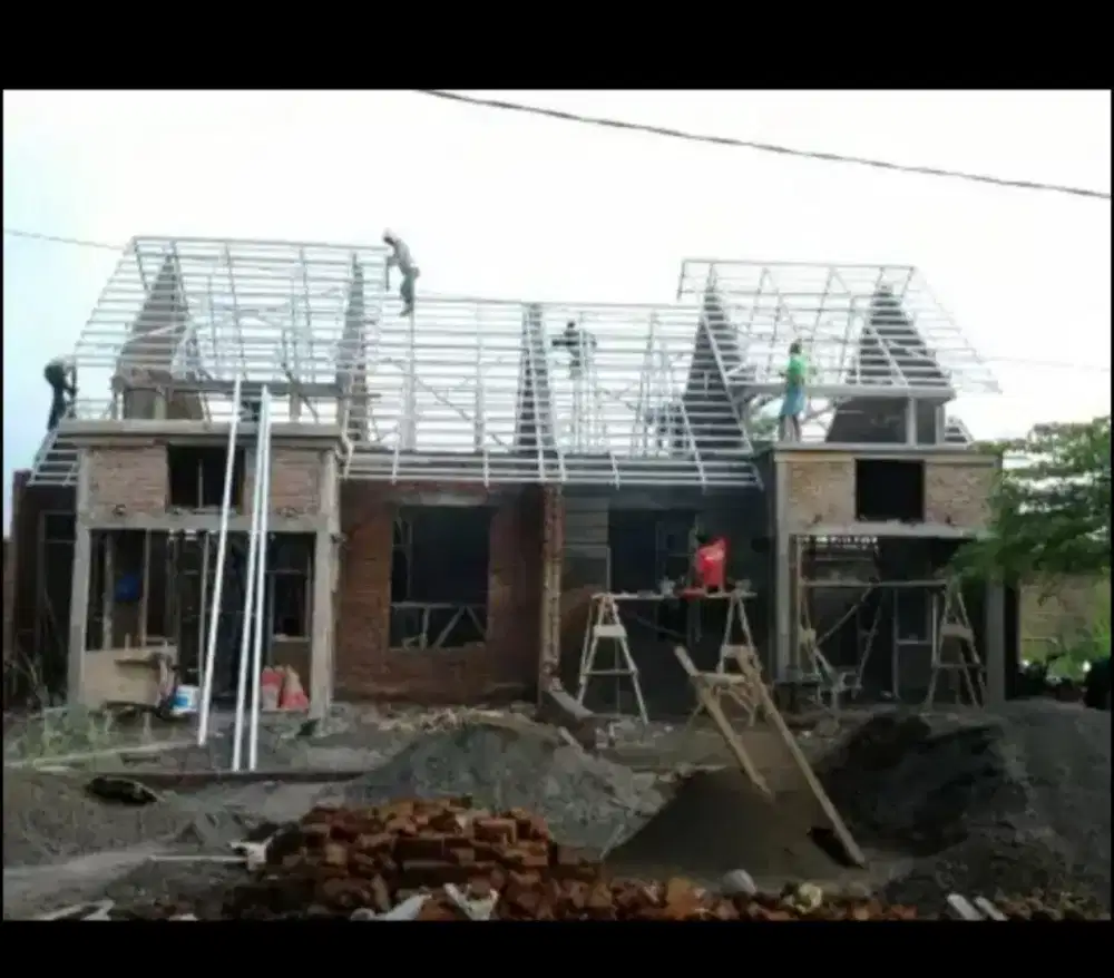 Pasang Galvalum, plafon Hollow, kusen Almini