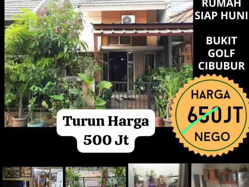 Dijual Rumah rapi siap huni di Bukit Golf Cibubur sebelah Citra Gran