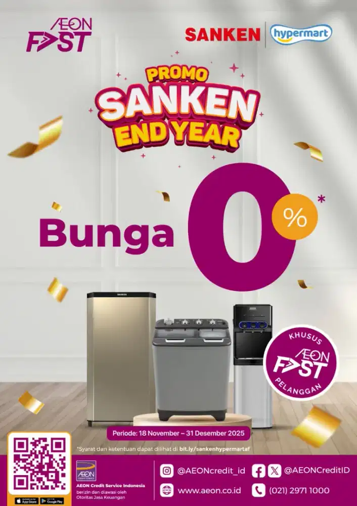 SANKEN ALL PRODUCT CICIL DENGAN AEONFAST 0%
