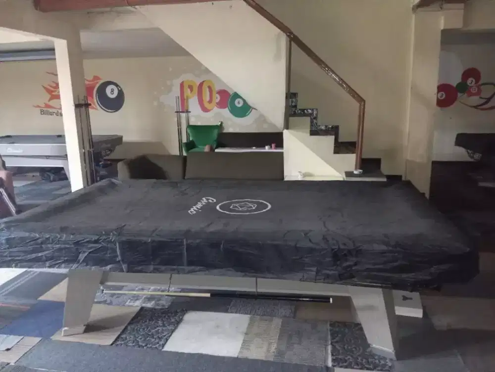 Meja Billiard Cosmic Lengkap Dengan Stik bola lampu dll