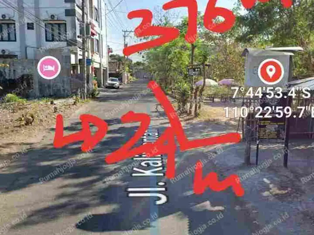 tanah sangat strategis dan premium pinggir jalan utama jln Kalimantan .jln Kaliurang KM 6