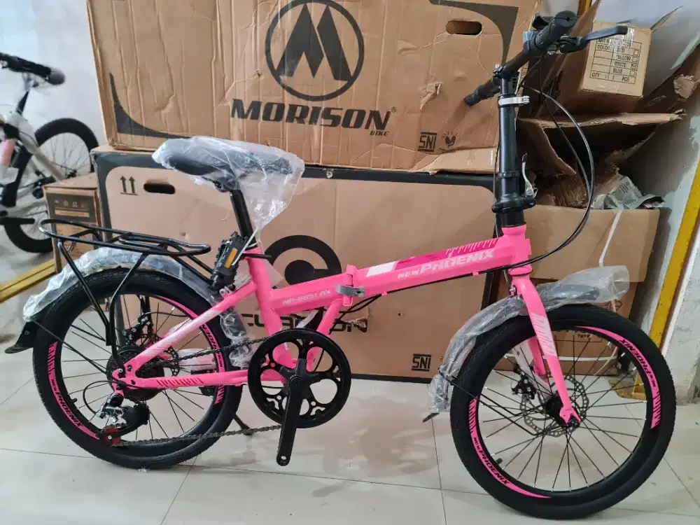 SEPEDA LIPAT 20 INCH NEW PHOENIX BY PACIFIC ( WARNA PINK )