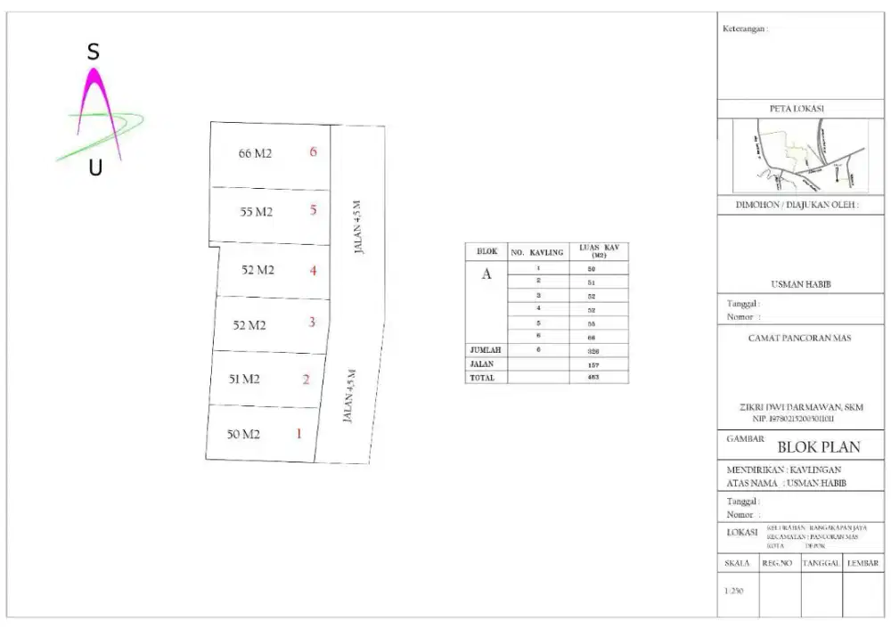 Dijual Tanah kavling 300jt di cluster Fortune Park lokasi strategis