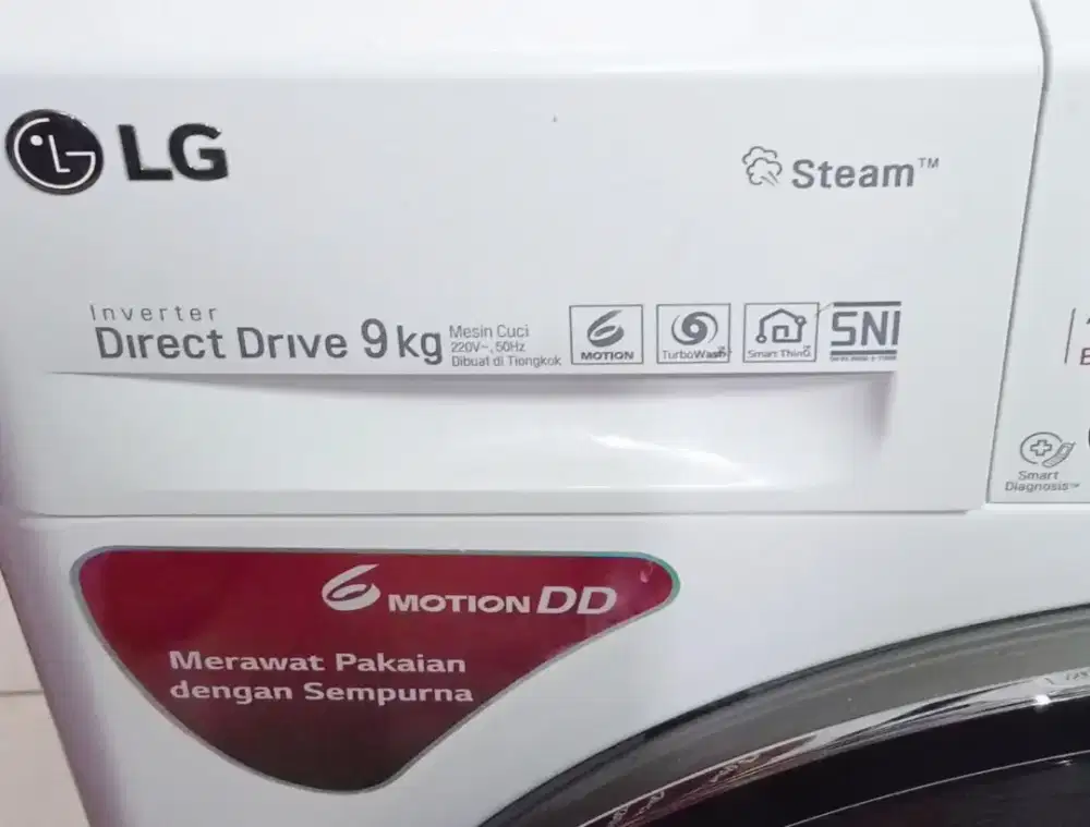Bu Mesin cuci Frontloading LG 9kg touchscreen suport wifi Likenew,nego
