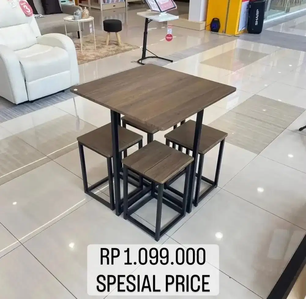 MEJA MAKAN SET RESTO