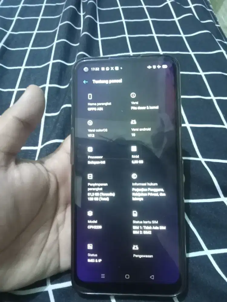 Oppo a54 sesuai deskripsi