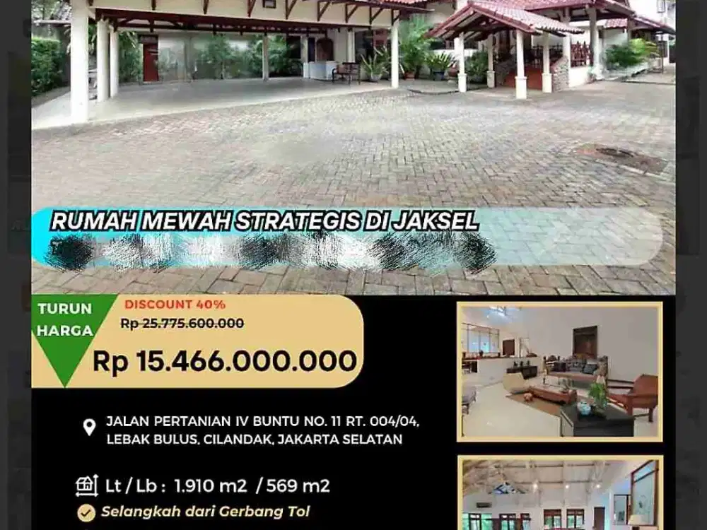 Rumah Super Murah di Lebak Bulus