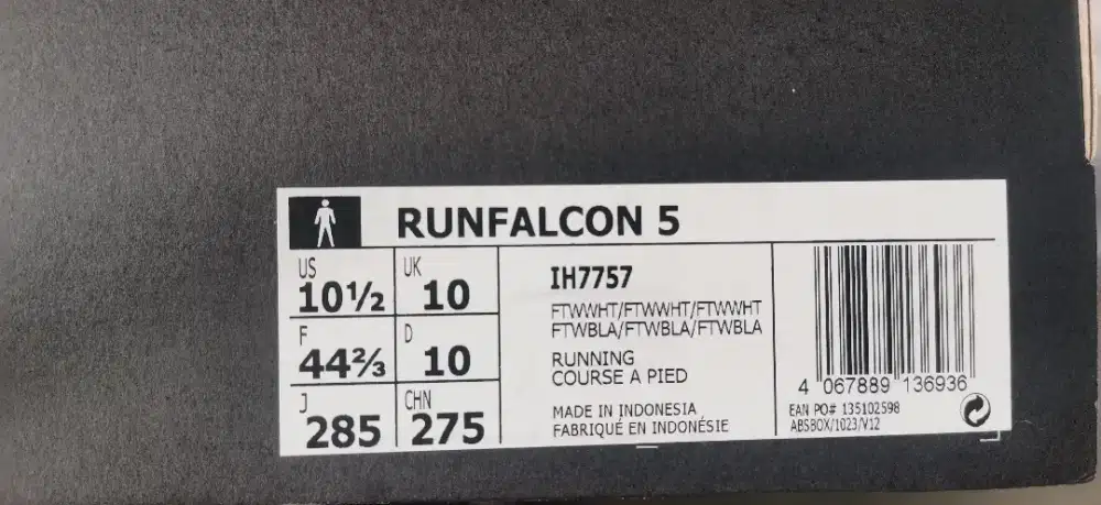 Adidas Runfalcon 5 BNOB size 44 2/3
