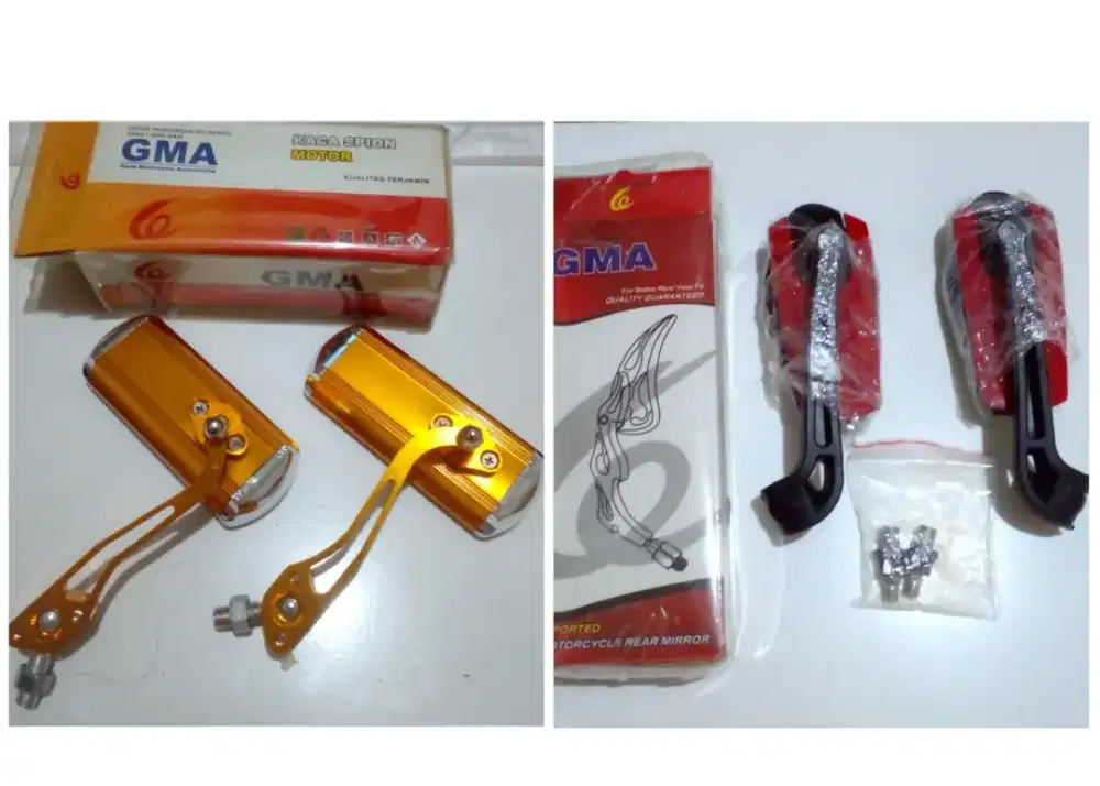 Spion variasi universal flexible Tebal Awet ready warna Gold dan Merah