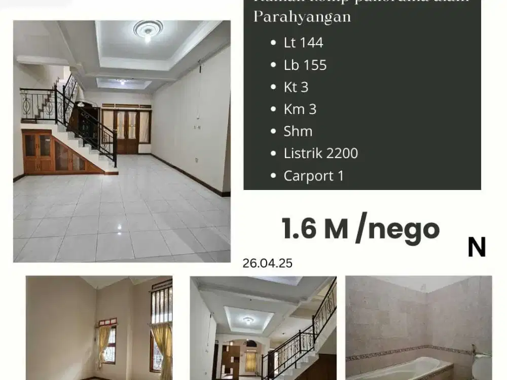 DIJUAL Rumah komp panorama alam Parahyangan BANDUNG  --N
