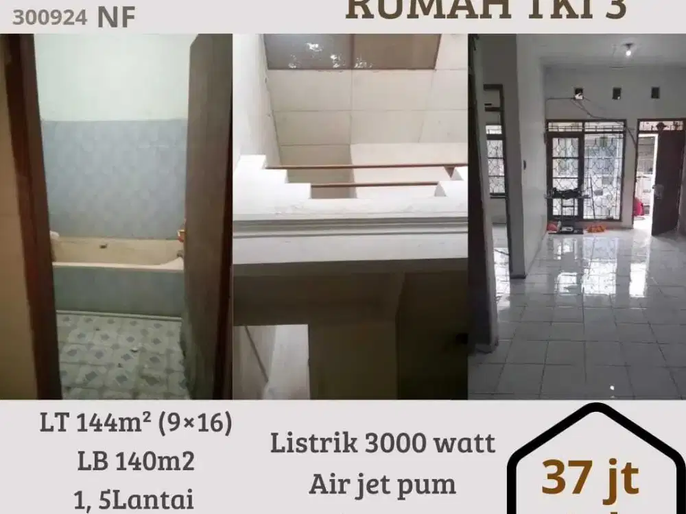 Disewakan rumah lokasi strategis siap huni di TKI3