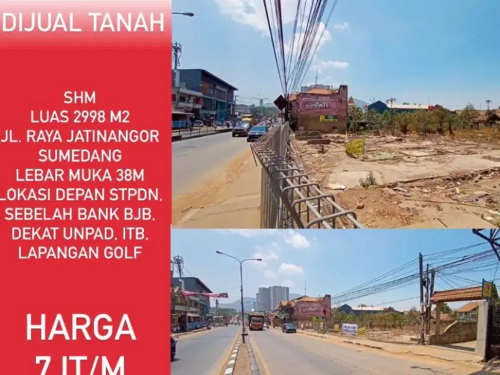 Dijual Tanah JATINANGOR strategis Dekat ITB UNPAS