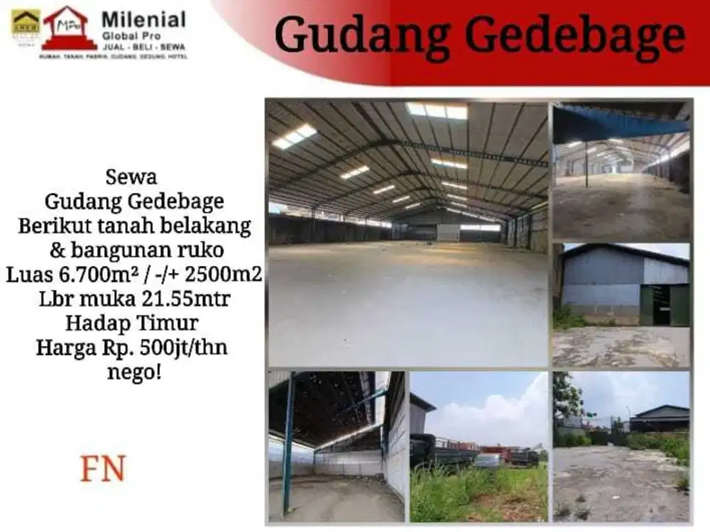 DISEWAKAN GUDANG GEDEBAGE BANDUNG