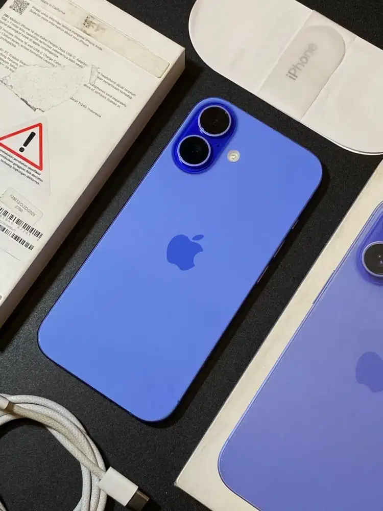 iPhone 16 128GB iBox, Garansi on (12 Oktober 2026), No minus, Fullset