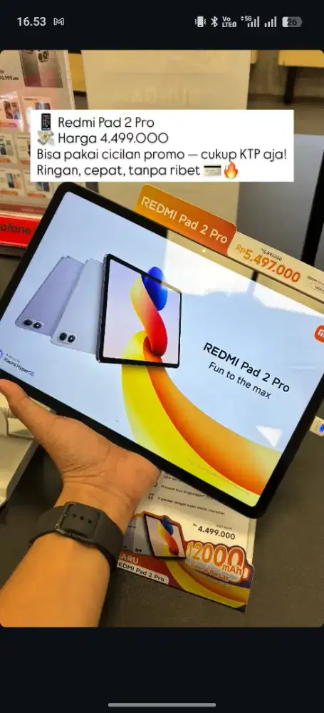 Redmi Pad 2 Pro cicilan tanpa DP syarat KTP