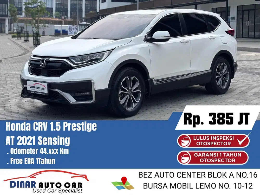 Honda crv 1.5 prestige sensing at 2021