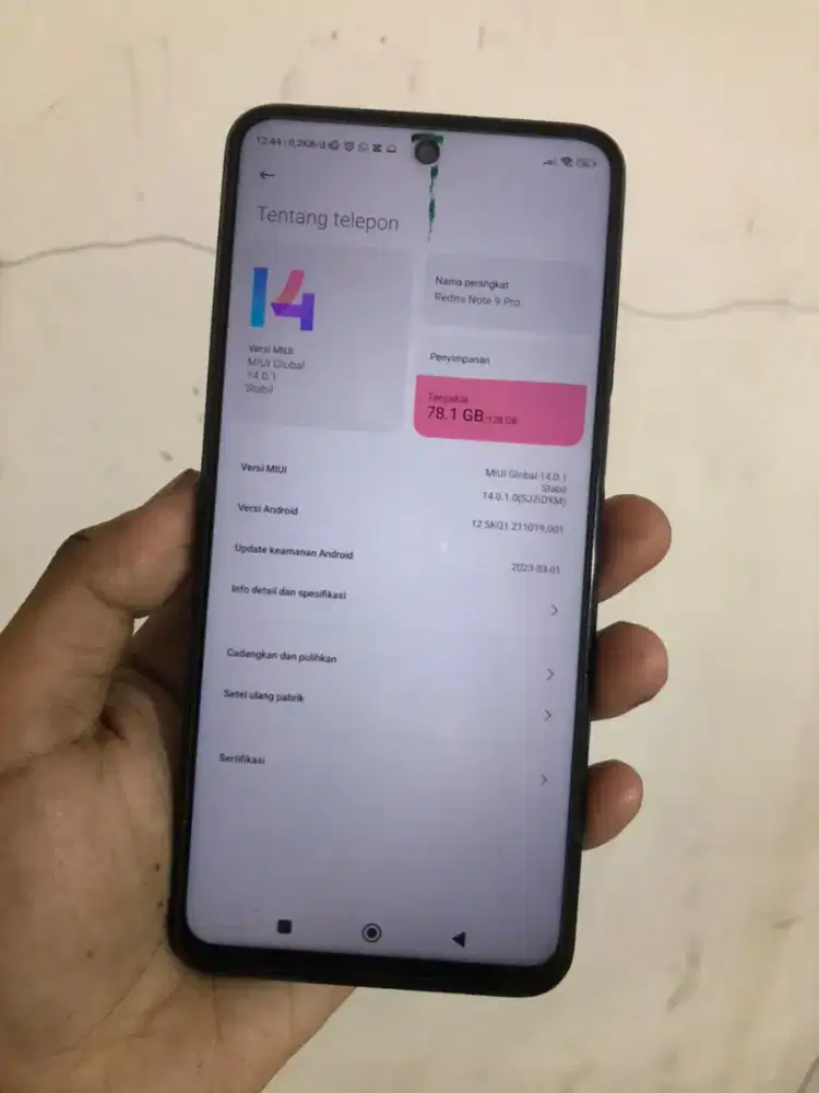 Redmi note 9 pro nfc ram 8+3 internal 128GB Snapdragon 720