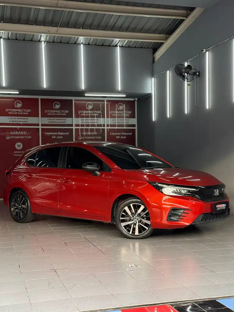Like New! [Km 22Rb] Honda City RS HB CVT 2021 Oranye Hatchback Jazz RS
