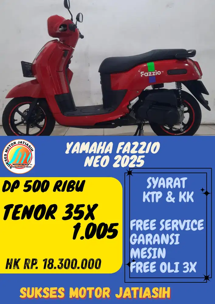 DO MURAH YAMAHA FAZZIO NEO 2025 DP 500 RIBU BISA CASH/KREDIT